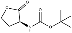(S)-(-)-alpha-(Boc-氨基)-gamma-丁酸内酯 结构式