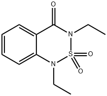 1,3-Diethyl-1H-2,1,3-benzothiadiazin-4(3H)-one 2,2-dioxide Struktur