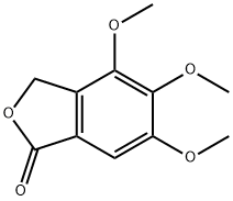 4,5,6-三甲氧基异苯并呋喃-1(3H)-酮 结构式