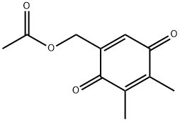 2,3-Dimethyl-5-acetoxymethyl-p-benzoquinone 结构式