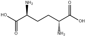 (2R,5S)-2,5-ジアミノアジピン酸 化学構造式