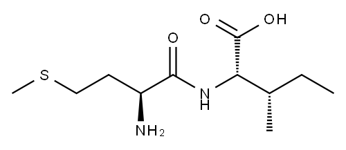 N-L-メチオニル-L-イソロイシン 化学構造式