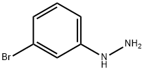 (3-ブロモフェニル)ヒドラジン 化学構造式