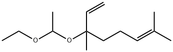 3,7-二甲基-3-(1-乙氧乙氧基)-1,6-辛二烯, 40910-49-4, 结构式