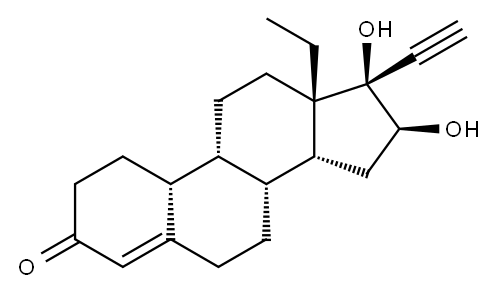 16β-Hydroxy Norgestrel Structure
