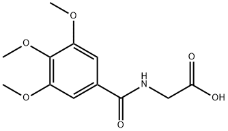2-[(3,4,5-三甲氧苯基)羰基氨基]乙酸, 40915-27-3, 结构式