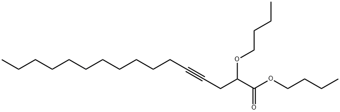 2-Butoxy-4-hexadecynoic acid butyl ester Structure