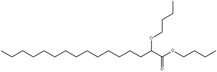 2-Butoxyhexadecanoic acid butyl ester Structure