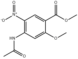 METHYL 4-(ACETYLAMINO)-2-METHOXY-5-NITR& Struktur