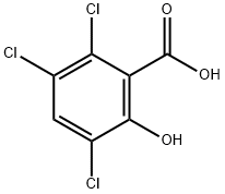 3,5,6-トリクロロサリチル酸 化学構造式