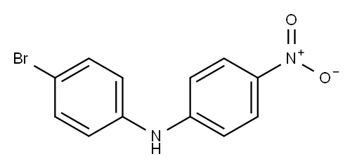 4-Bromo-N-(4-nitrophenyl)benzenamine Structure