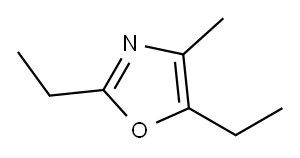 2,5-diethyl-4-methyloxazole Structure