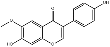 黄豆黄素, 40957-83-3, 结构式