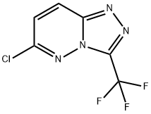 6-クロロ-3-トリフルオロメチル-1,2,4-トリアゾロ[4,3-B]ピリダジン 化学構造式