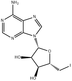 5'-ヨード-5'-デオキシアデノシン 化学構造式