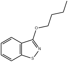 3-ブトキシ-1,2-ベンゾイソチアゾール 化学構造式