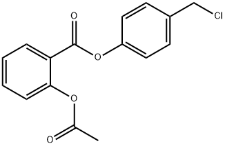 2-(Acetyloxy)benzoic Acid 4-(ChloroMethyl)phenyl Ester, 410071-22-6, 结构式