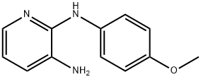 N2-(4-メトキシフェニル)-2,3-ピリジンジアミン 化学構造式