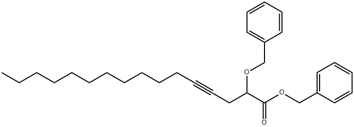 2-(Benzyloxy)-4-hexadecynoic acid benzyl ester Struktur