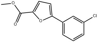 5-(3-CHLOROPHENYL)FURAN-2-CARBOXYLIC ACID METHYL ESTER Struktur