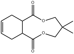 2,2-dimethylpropane-1,3-diyl cyclohex-4-ene-1,2-dicarboxylate Struktur