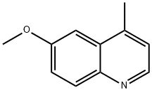 6-メトキシ-4-メチルキノリン 化学構造式