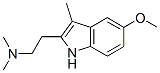 5-メトキシ-N,N,3-トリメチル-1H-インドール-2-エタンアミン 化学構造式