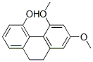 9,10-ジヒドロ-5,7-ジメトキシフェナントレン-4-オール 化学構造式