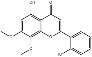 黄芩黄酮 I, 41060-16-6, 结构式