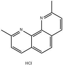 2,9-ジメチル-1,10-フェナントロリン/塩酸,(1:x) 化学構造式