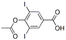 4-アセチルオキシ-3,5-ジヨード安息香酸 化学構造式