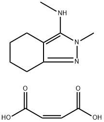 4,5,6,7-tetrahydro-N,2-dimethyl-2H-indazol-3-amine maleate 结构式