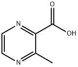 3-メチルピラジン-2-カルボン酸 化学構造式