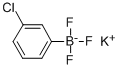 (3-クロロフェニル)トリフルオロほう酸カリウム 化学構造式