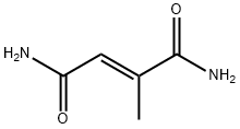 (E)-2-メチル-2-ブテンジアミド 化学構造式