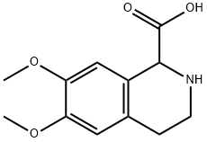 6,7-二甲氧基-1,2,3,4-四氢异喹啉-1-羧酸 结构式