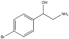 2-アミノ-1-(4-ブロモフェニル)-1-エタノール 化学構造式