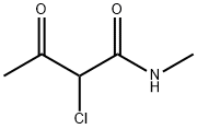 2-クロロ-N-メチル-3-オキソブチルアミド 化学構造式