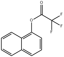 Acetic acid, 2,2,2-trifluoro-, 1-naphthalenyl ester Struktur