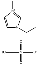 1-エチル-3-メチルイミダゾリウム硫酸水素塩 化学構造式