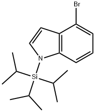 4-溴-1-(三异丙基硅基)-1H-吲哚, 412048-44-3, 结构式