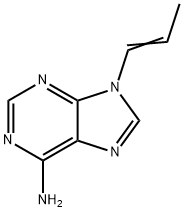 ((E)-9 - (丙-1 - 烯基)-9H-嘌呤-6 - 胺), 4121-40-8, 结构式
