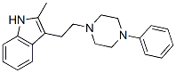 2-メチル-3-[2-(4-フェニル-1-ピペラジニル)エチル]-1H-インドール 化学構造式