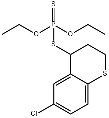 (6-chlorothiochroman-4-yl)sulfanyl-diethoxy-sulfanylidene-phosphorane 结构式