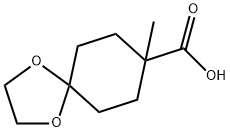 8-甲基-1,4-二氧杂螺[4.5]癸烷-8-羧酸, 412293-42-6, 结构式