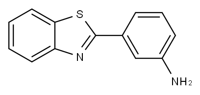 3-(2-苯并噻唑基)苯胺, 41230-21-1, 结构式