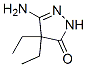3H-Pyrazol-3-one, 5-amino-4,4-diethyl-2,4-dihydro- (9CI) Structure