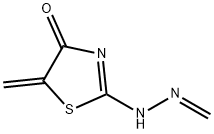 Formaldehyde, (5-methylene-4-oxo-2-thiazolidinylidene)hydrazone (9CI) Structure