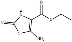 4-Thiazolecarboxylicacid,5-amino-2,3-dihydro-2-oxo-,ethylester(9CI) Structure