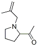 Ethanone, 1-[1-(2-methyl-2-propenyl)-2-pyrrolidinyl]- (9CI) Structure